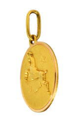 1970's Italian Vintage 18 Karat Gold Aries Zodiac Charmcharm - Wilson's Estate Jewelry