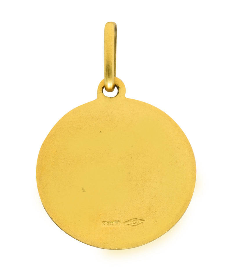 1970's Italian Vintage 18 Karat Gold Aries Zodiac Charmcharm - Wilson's Estate Jewelry