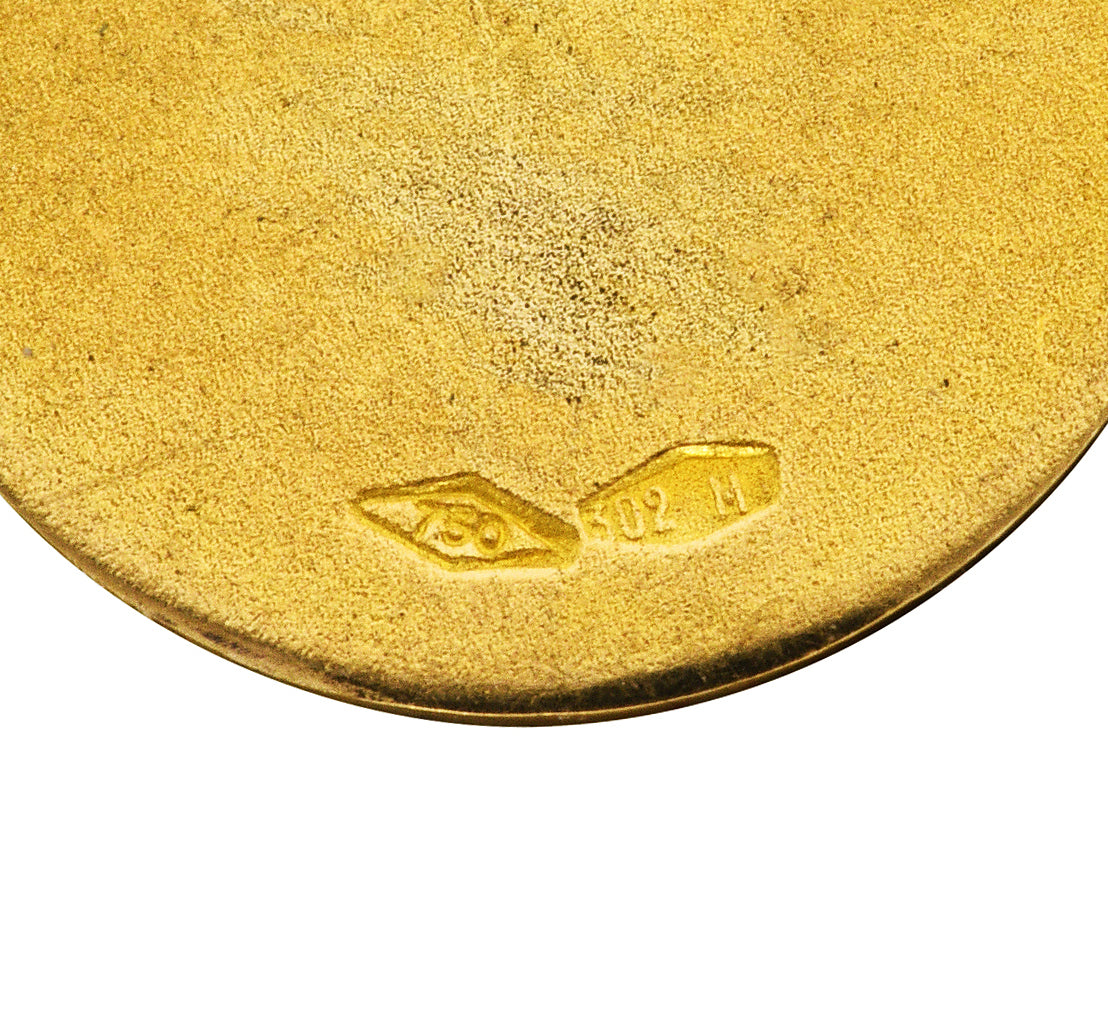 Vintage 18 Karat Gold Leo Lion Zodiac Charmcharm - Wilson's Estate Jewelry