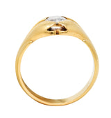 Art Deco Rose Cut Diamond 18 Karat Gold Band RingRing - Wilson's Estate Jewelry