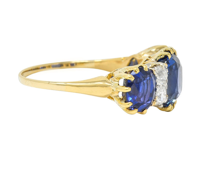 Sapphire diamond engagement ring – Maison Mohs