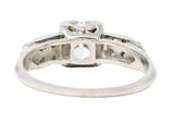 Art Deco 0.60 CTW Diamond Platinum Engagement Ring Wilson's Estate Jewelry