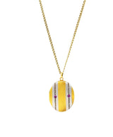 Edwardian Diamond Ruby Platinum 18 Karat Yellow Gold Mirror Locket Pendant Necklace Wilson's Antique & Estate Jewelry