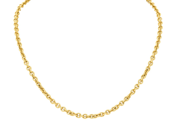 Carrera y Carrera Diamond 18 Karat Yellow Gold Twisted Rope Link Toggle NecklaceNecklace - Wilson's Estate Jewelry