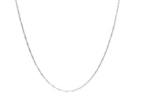 Early Art Deco 14 Karat White Gold Link Chain Necklace Circa 1920 Wilson's Estate Jewelry