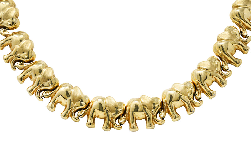 Elephant on sale link necklace