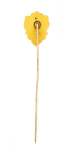 Art Nouveau Diamond 14 Karat Yellow Gold Lion Stickpin Wilson's Estate Jewelry