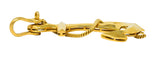 Asprey 1977 Vintage British 18 Karat Yellow Gold Unisex Anchor Pendant Wilson's Estate Jewelry