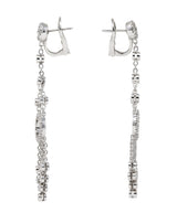 Maison Birks 2.00 CTW Diamond 18 Karat White Gold Swag Chandelier EarringsEarrings - Wilson's Estate Jewelry