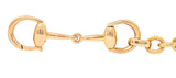 Gucci 18 Karat Rose Gold Horse-Bit Vintage Link Bracelet Wilson's Estate Jewelry