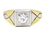 Allsopp-Steller 0.92 CTW Diamond 14 Karat Two-Tone Unisex RingRing - Wilson's Estate Jewelry