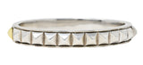Lagos 18 Karat Gold Sterling Silver Sugarloaf Caviar Collection Bangle Braceletbracelet - Wilson's Estate Jewelry