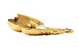 Retro Pearl 14 Karat Gold Freshwater Mussel Charmcharm - Wilson's Estate Jewelry