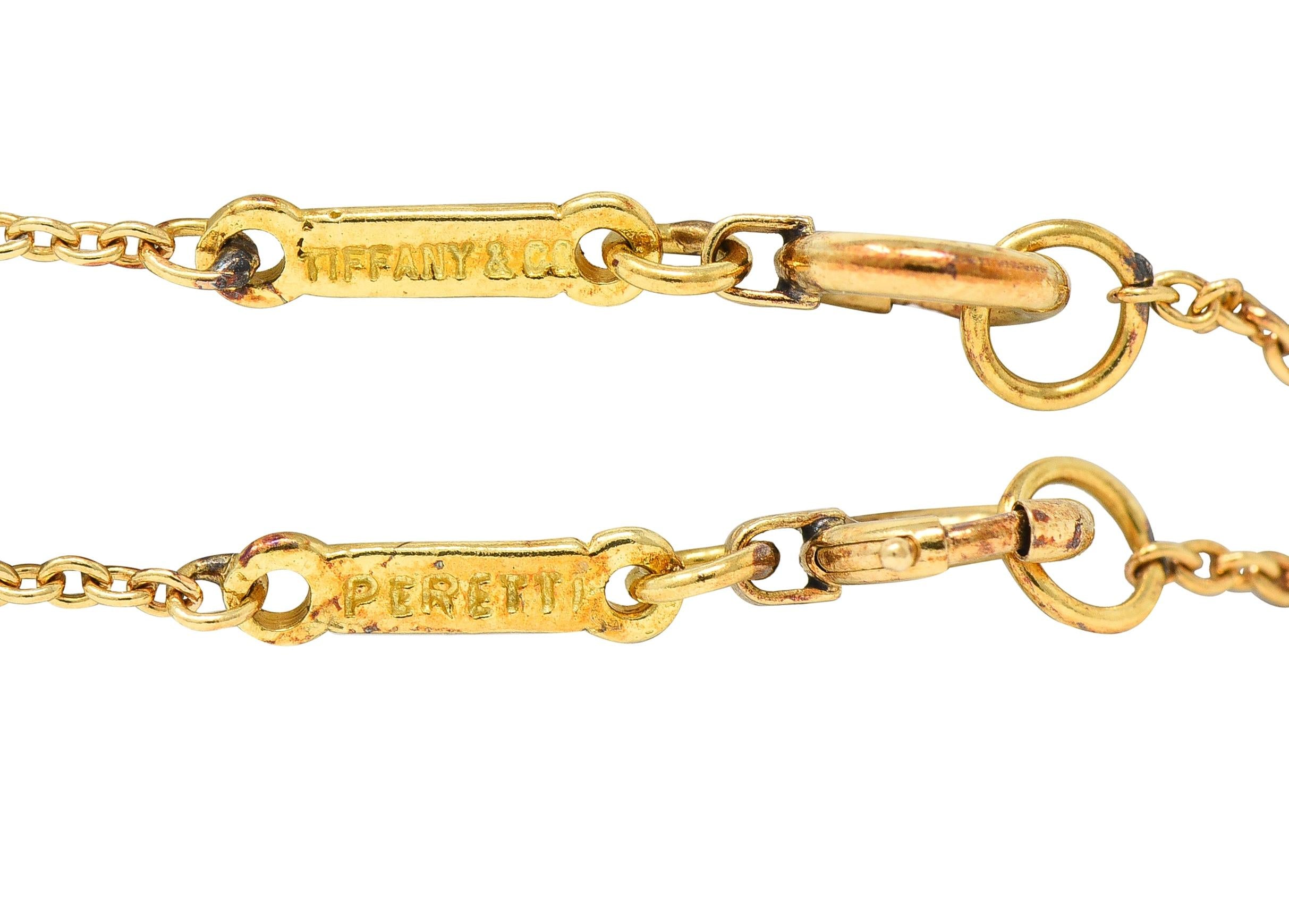 Elsa Peretti Tiffany & Co. 18 Karat Yellow Gold Organic Form Pendant Necklace