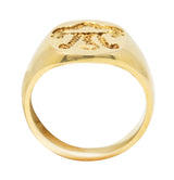 Tiffany & Co. Retro 14 Karat Gold Heraldry Swan Unisex Signet RingRing - Wilson's Estate Jewelry