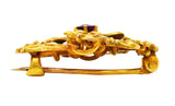 Art Nouveau Spinel 14 Karat Gold Dragon BroochBrooch - Wilson's Estate Jewelry