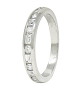 Tiffany & Co. 2000s 0.66 CTW Diamond Platinum Channel Wedding Band Ring