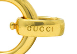 Gucci Italian Vintage 18 Karat Yellow Gold Horse-Bit Link Bracelet Wilson's Estate Jewelry
