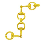 Gucci Italian Vintage 18 Karat Yellow Gold Horse-Bit Link Bracelet Wilson's Estate Jewelry