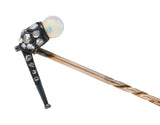 Victorian Opal Diamond Silver-Topped 14 Karat Gold Pipe StickpinStick Pin - Wilson's Estate Jewelry