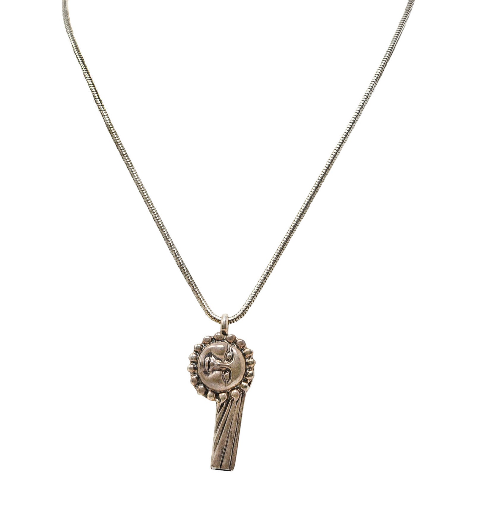 1990's Lagos Sterling Silver Rare Wonders Celestial Whistle Pendant NecklaceNecklace - Wilson's Estate Jewelry