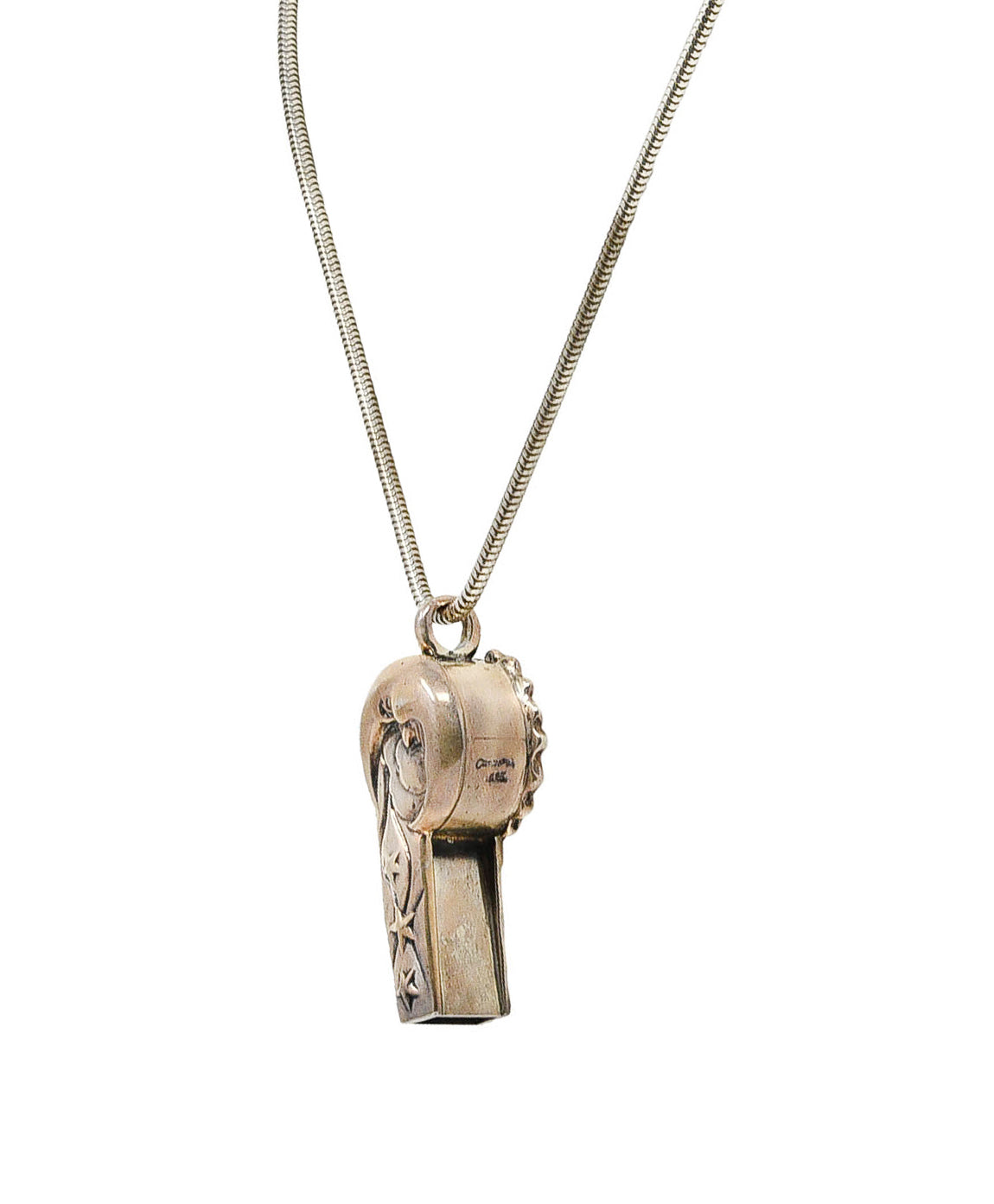 1990's Lagos Sterling Silver Rare Wonders Celestial Whistle Pendant NecklaceNecklace - Wilson's Estate Jewelry