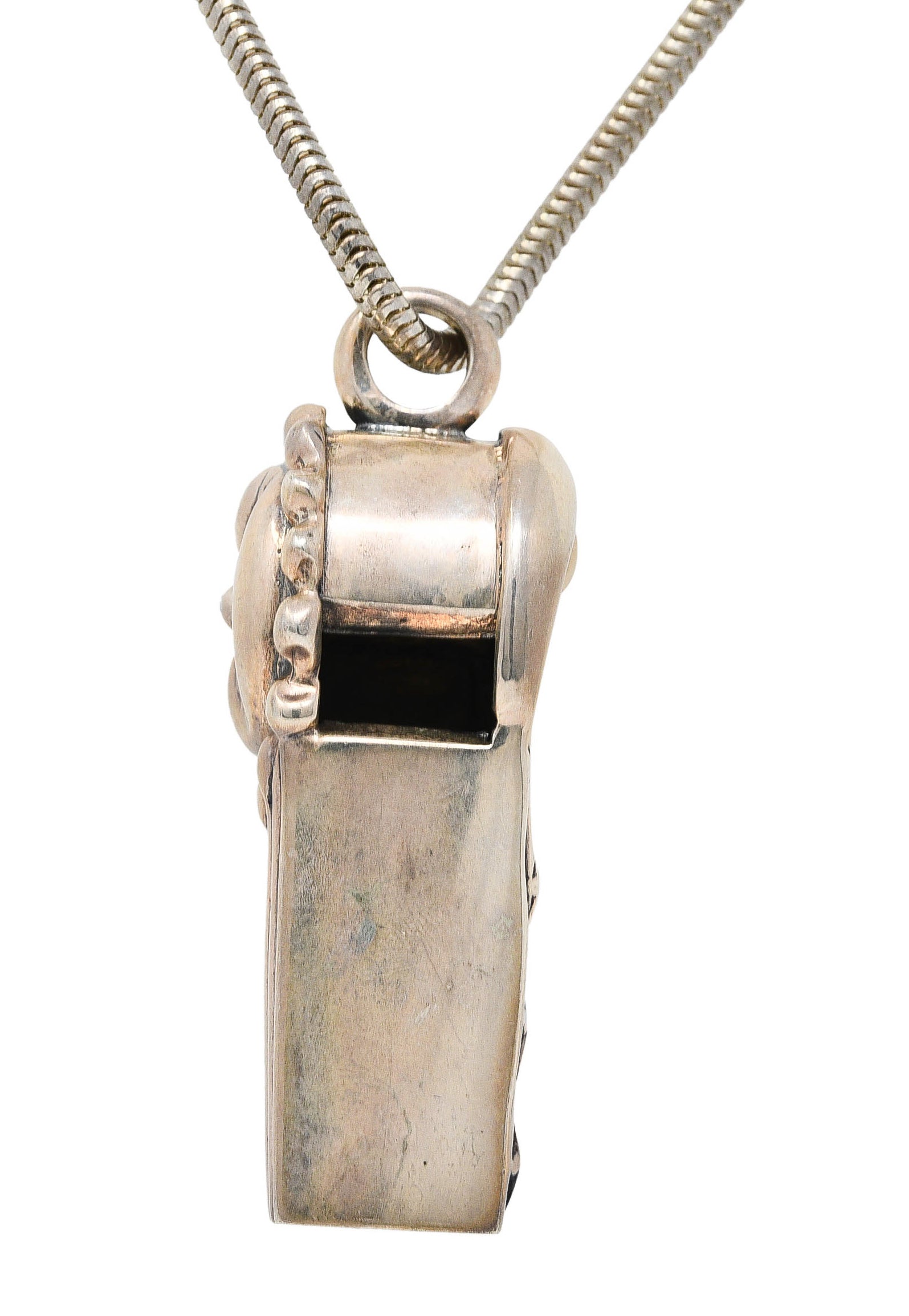 1990's Lagos Sterling Silver Rare Wonders Celestial Whistle Pendant NecklaceNecklace - Wilson's Estate Jewelry