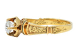 Victorian 1875 0.48 CTW Old European Cut Diamond 18 Karat Gold Engagement Ring