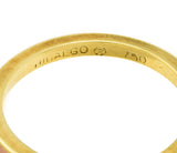 .1111 *Hidalgo Vintage Peach Enamel 18 Karat Yellow Gold Eternity Band Stack Ring Wilson's Estate Jewelry