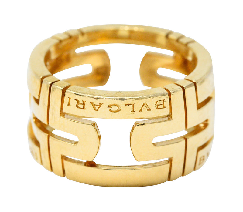 Bulgari Contemporary 18 Karat Gold Parentesi Italian Band Ring | Wilson ...