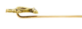 Carter Gough Art Nouveau Garnet 14 Karat Gold Gargoyle StickpinStick Pin - Wilson's Estate Jewelry