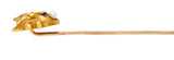 Art Nouveau Pearl 14 Karat Gold Hermes StickpinStick Pin - Wilson's Estate Jewelry
