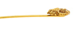 Art Nouveau 18 Karat Gold Pan Mythological Greek God Head StickpinStick Pin - Wilson's Estate Jewelry