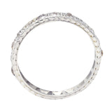 .11111 # KO Art Deco 0.50 CTW Diamond 18 Karat White Gold Orange Blossom Wedding Band Ring Wilson's Estate Jewelry