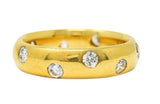Vintage 0.60 Diamond 18 Karat Yellow Gold Band Ring Wilson's Estate Jewelry