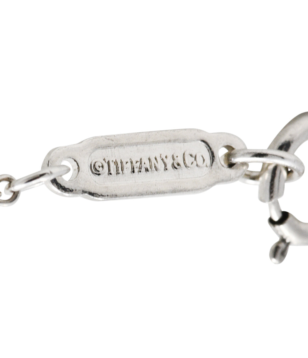 Tiffany & Co. 0.51 CTW Diamond Platinum Quatrefoil Key Pendant NecklaceNecklace - Wilson's Estate Jewelry