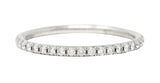 Tiffany & Co. Contemporary 0.40 CTW Diamond Platinum Eternity Wedding Band Ring Wilson's Estate Jewelry