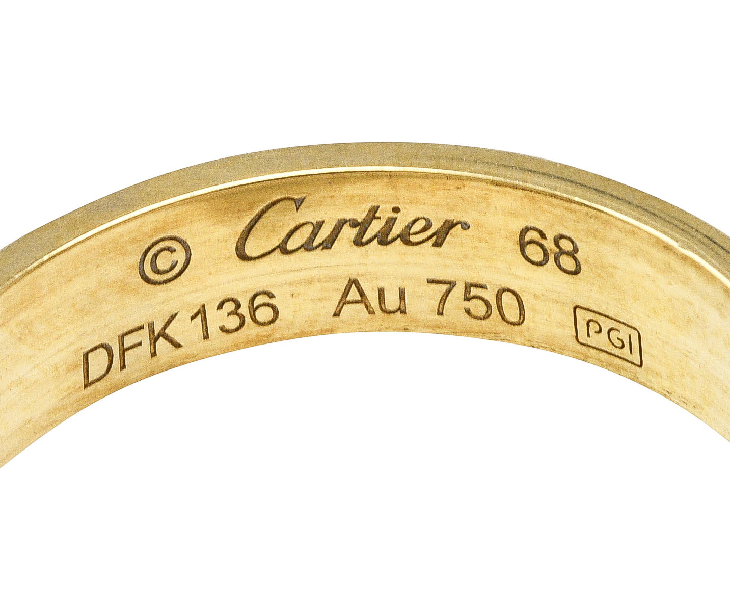 Cartier Love 18 Karat Gold Unisex Band RingRing - Wilson's Estate Jewelry