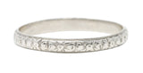 Friedman Ring Co. Art Deco Platinum Orange Blossom Band Ring Wilson's Estate Jewelry