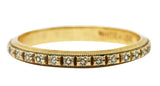 White Rose Jewelry Mfg. Co Art Deco 14 Karat Yellow Gold Orange Blossom Band Ring Wilson's Estate Jewelry