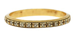 White Rose Jewelry Mfg. Co Art Deco 14 Karat Yellow Gold Orange Blossom Band Ring Wilson's Estate Jewelry