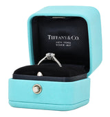 Tiffany & Co. Contemporary 0.90 CTW Diamond Platinum Pave Engagement Ring Wilson's Estate Jewelry