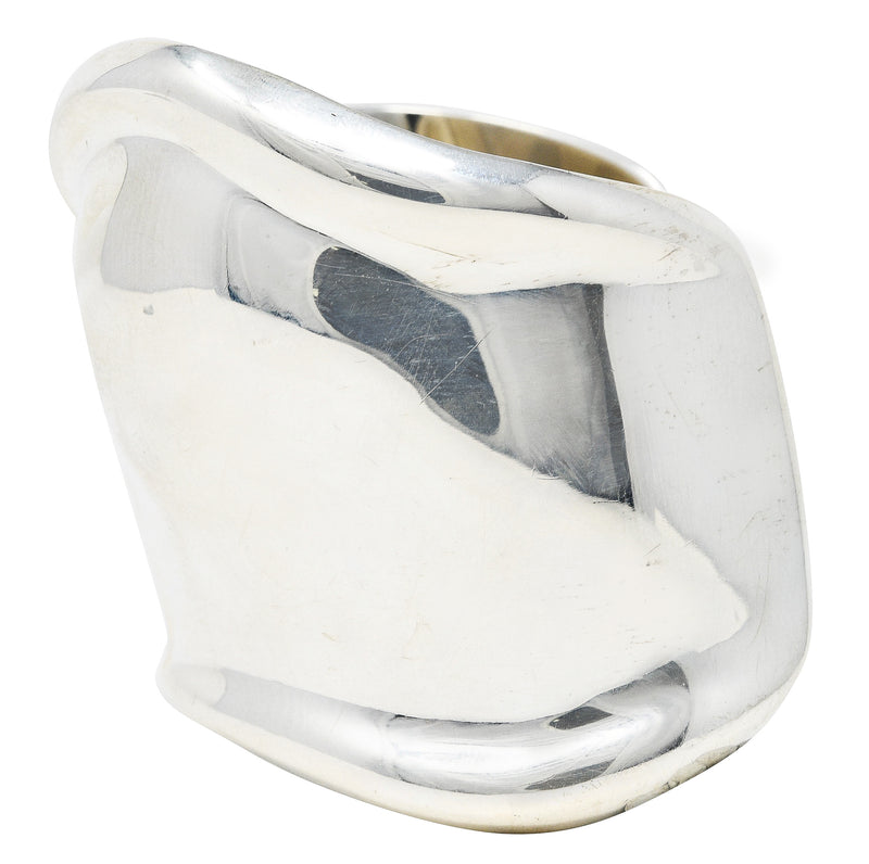 Elsa Peretti Tiffany & Co Vintage Sterling Silver 61MM Medium Bone Cuff Bracelet