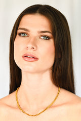 1880's Victorian 14 Karat Yellow Gold Link Chain Necklace Wilson's Estate Jewelry