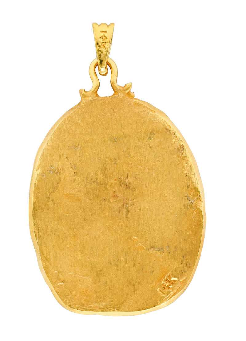 Vintage 1970's 14 Karat Yellow Gold Scorpio Zodiac Pendantcharm - Wilson's Estate Jewelry