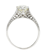 Art Deco 1.35 CTW Diamond Platinum Trellis Engagement RingRing - Wilson's Estate Jewelry