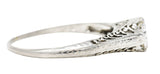 .11111 SH 1920's Art Deco 0.55 CTW Diamond Platinum Filigree Engagement Ring Wilson's Estate Jewelry