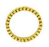 .11111 SH Van Cleef & Arpels Vintage French 18 Karat Yellow Gold Wheat Band Ring Wilson's Estate Jewelry