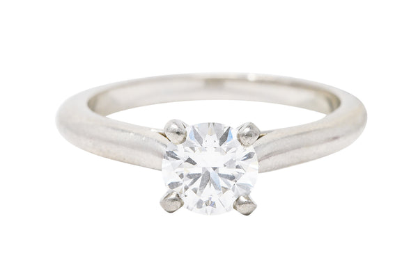 Cartier Contemporary 1.02 CTW Diamond Platinum Solitaire Engagement Ring Wilson's Estate Jewelry