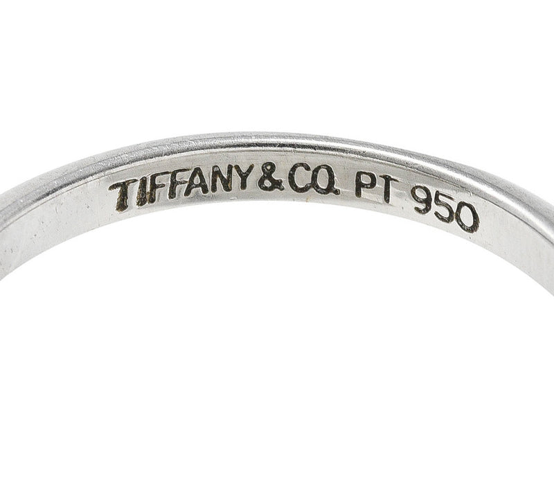 Tiffany & Co. Platinum Knife Edge Wedding Band Stack Ring | Wilson's ...